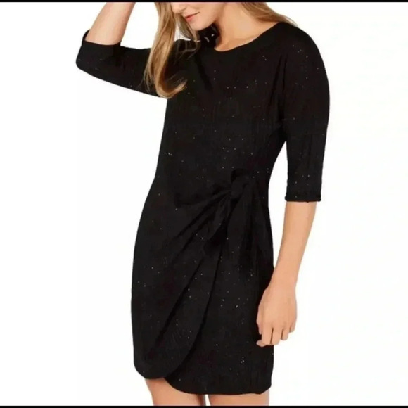 Robbie Bee Size Small Signature Dress Black Sequence Dress. New With Tags. - Picture 2 of 9